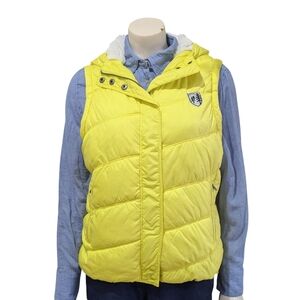 American Eagle Outfitters Yellow Puffer Vest Size Large